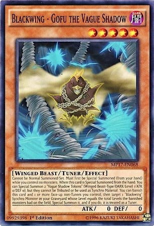 Blackwing - Gofu the Vague Shadow (17068) (MP17) - YuGiOh Single