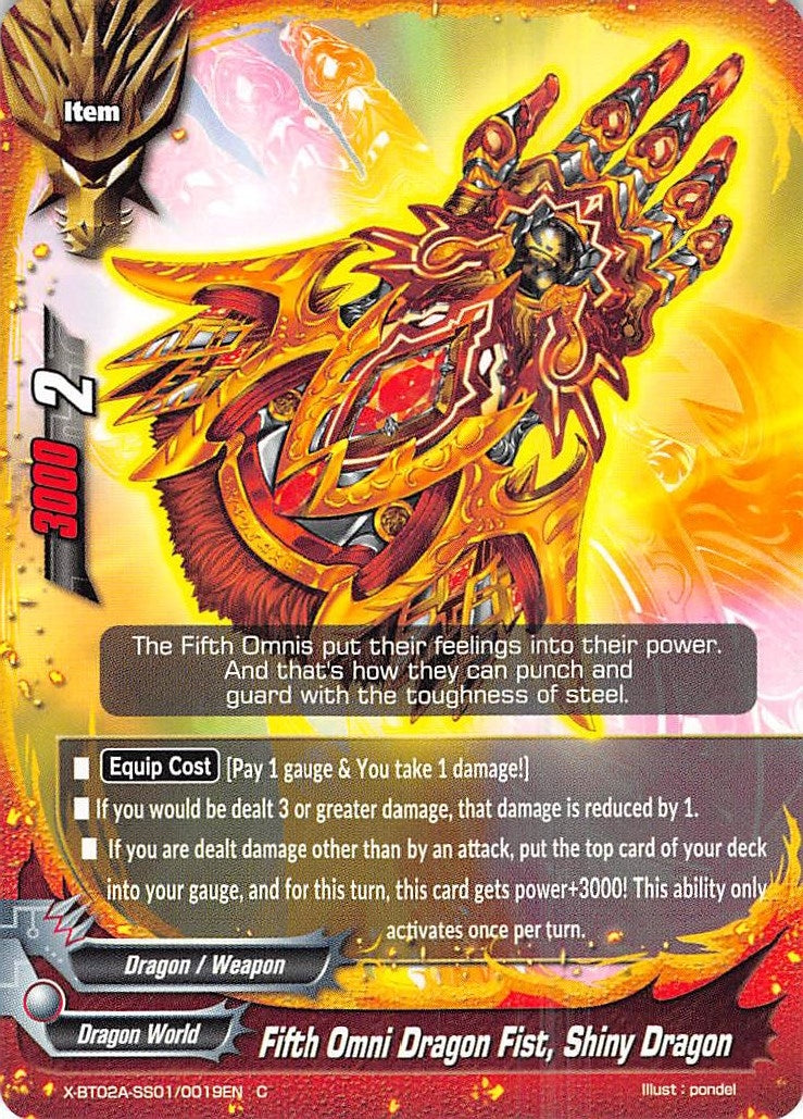 Fifth Omni Dragon Fist Shiny Dragon (2010019) [X-BT02A] - Future Card BuddyFight Single