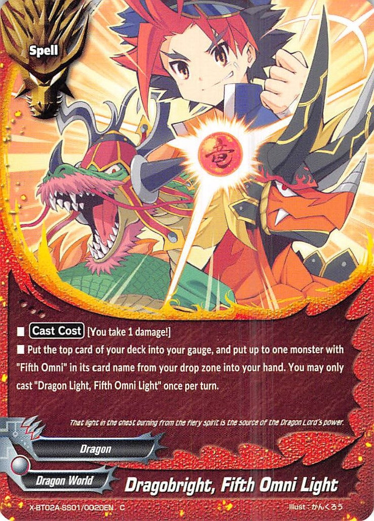Dragobright Fifth Omni Light (2010020) [X-BT02A] - Future Card BuddyFight Single
