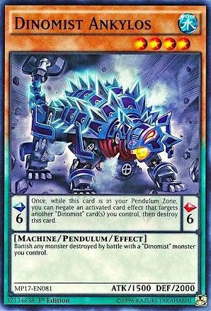 Dinomist Ankylos (17081) (MP17) - YuGiOh Single