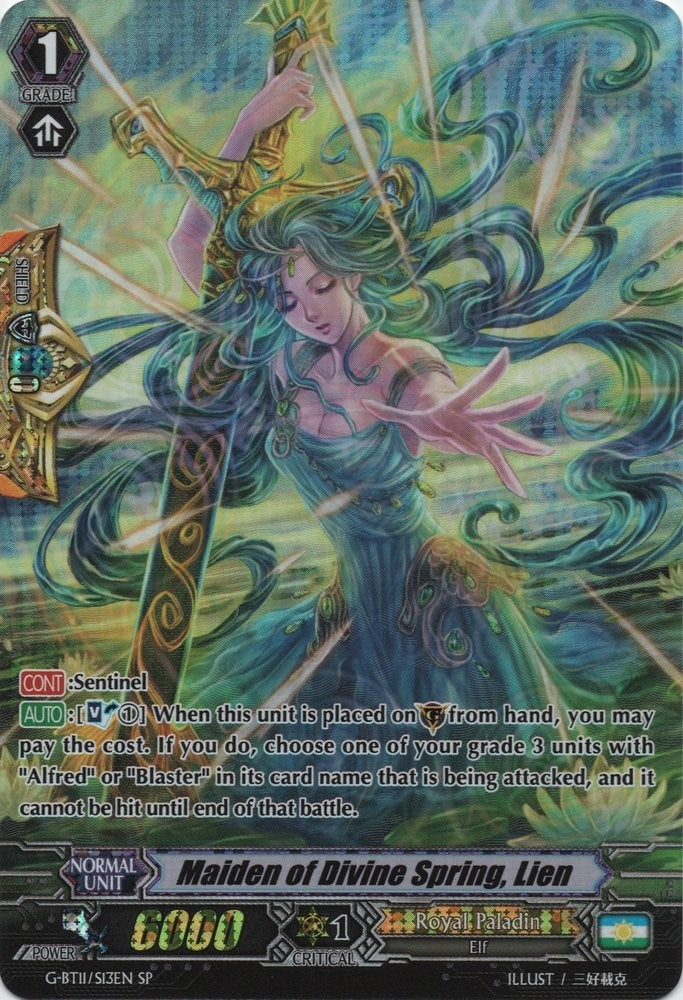 Maiden of Divine Spring Lien (SP) (1113) [G-BT11] - Cardfight Vanguard Single