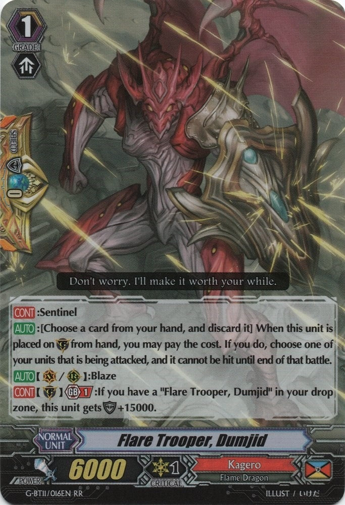 Flare Trooper Dumjid (11016) [G-BT11] - Cardfight Vanguard Single