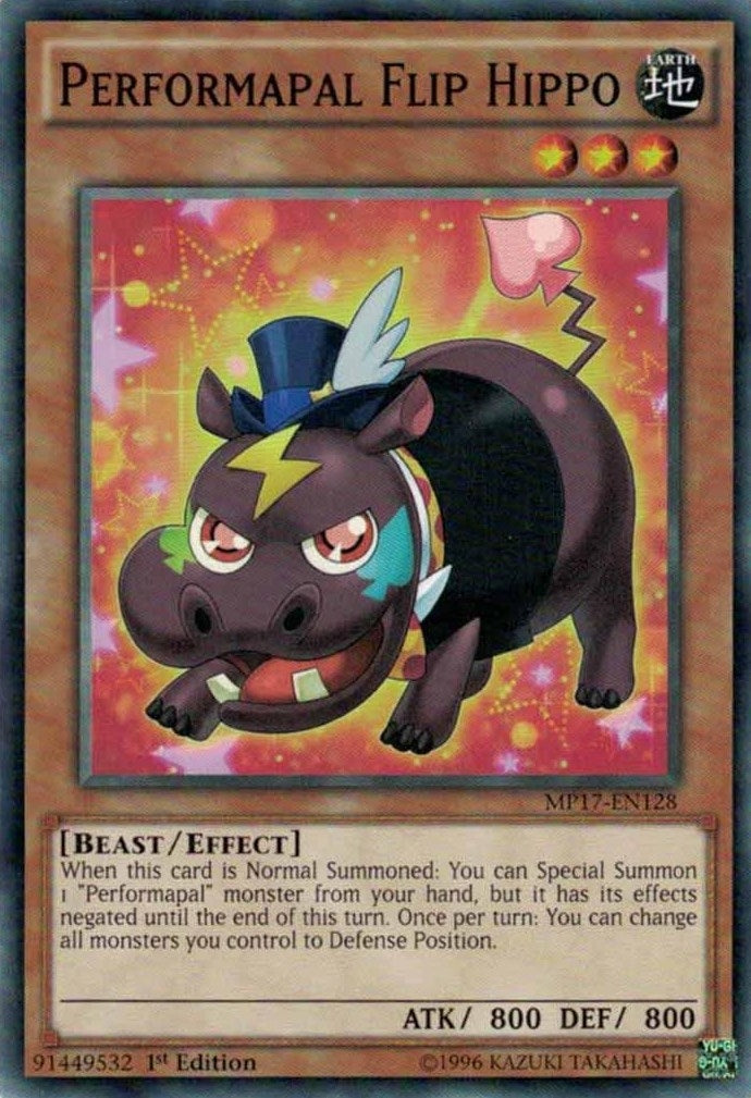 Performapal Flip Hippo (17128) (MP17) - YuGiOh Single