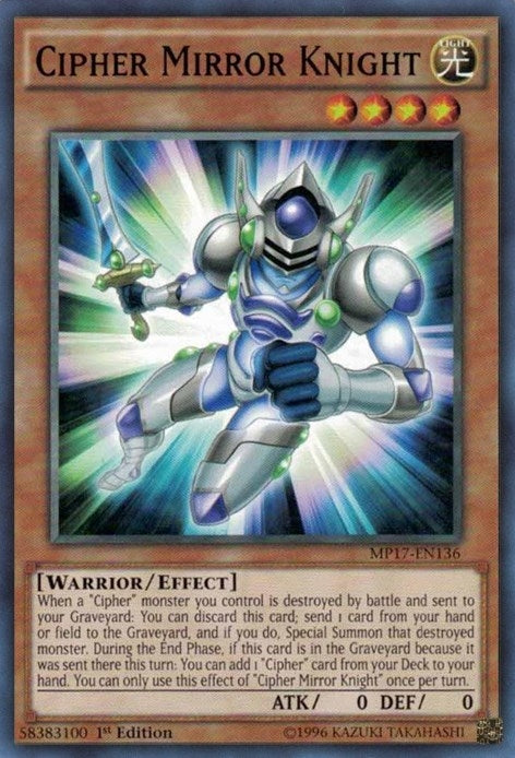 Cipher Mirror Knight (17136) (MP17) - YuGiOh Single