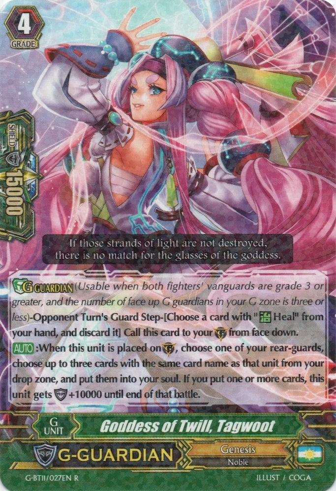 Goddess of Twill Tagwoot (11027) [G-BT11] - Cardfight Vanguard Single