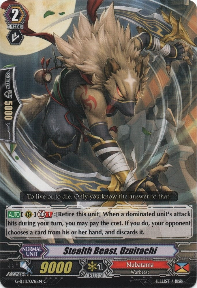 Stealth Beast Uzuitachi (11078) [G-BT11] - Cardfight Vanguard Single