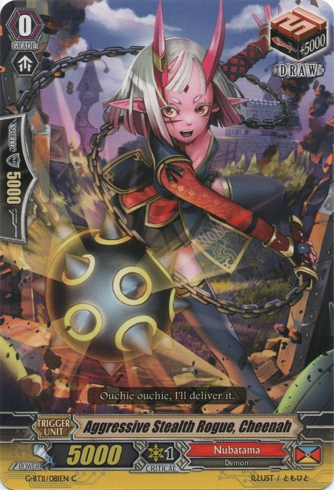 Aggressive Stealth Rogue Cheenah (11081) [G-BT11] - Cardfight Vanguard Single