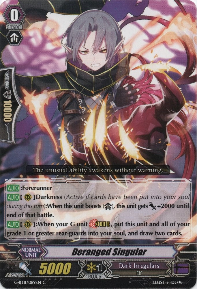 Deranged Singular (11089) [G-BT11] - Cardfight Vanguard Single