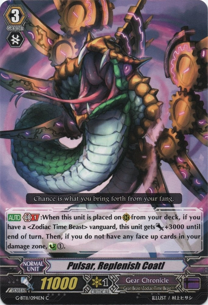 Pulsar Replenish Coatl (11094) [G-BT11] - Cardfight Vanguard Single