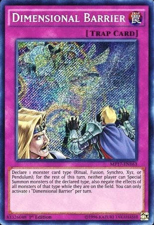 Dimensional Barrier (17163) (MP17) - YuGiOh Single
