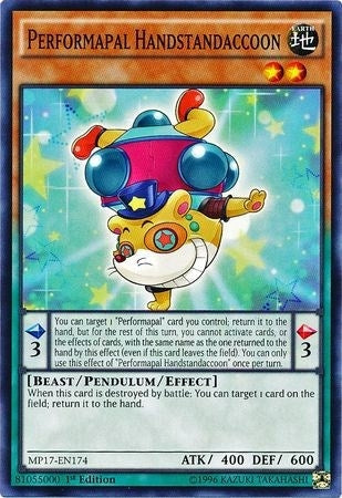 Performapal Handstandaccoon (17174) (MP17) - YuGiOh Single
