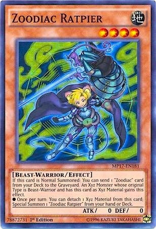 Zoodiac Ratpier (17181) (MP17) - YuGiOh Single