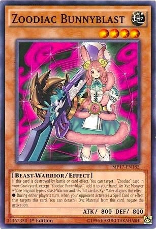 Zoodiac Bunnyblast (17182) (MP17) - YuGiOh Single