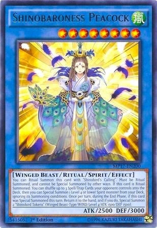 Shinobaroness Peacock (17200) (MP17) - YuGiOh Single