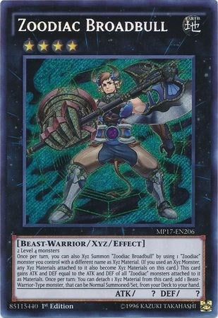 Zoodiac Broadbull (17206) (MP17) - YuGiOh Single