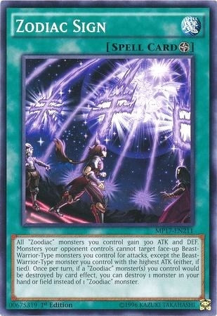 Zodiac Sign (17211) (MP17) - YuGiOh Single