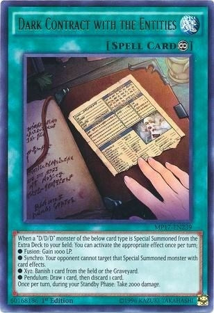 Dark Contract with the Entities (17239) (MP17) - YuGiOh Single