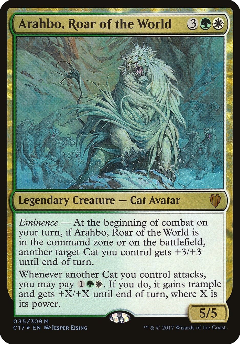 Arahbo Roar of the World (Commander 2017) (35) [OVER] - MTG Single