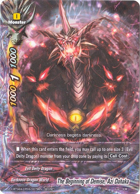 The Beginning of Demise Azi Dahaka (Secret) (2030079) [X-BT02A] - Future Card BuddyFight Single