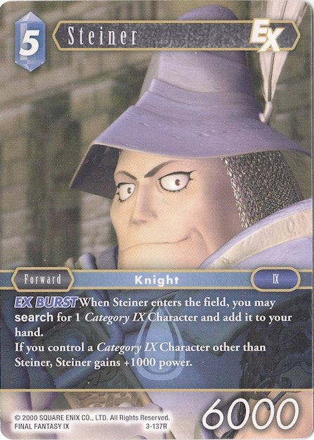 Steiner EX - 3-137R (3) [DEC] - Final Fantasy TCG Single