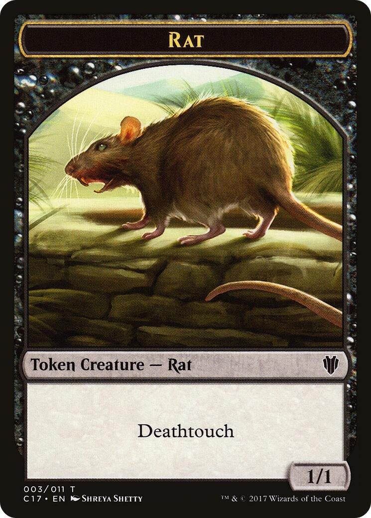 Rat // Cat Double-sided Token (0) [C17] - MTG Single
