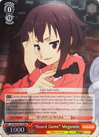 ’Board Game’ Megumin (RRR) (49037) [KS/W49] - Weiss Schwarz Single