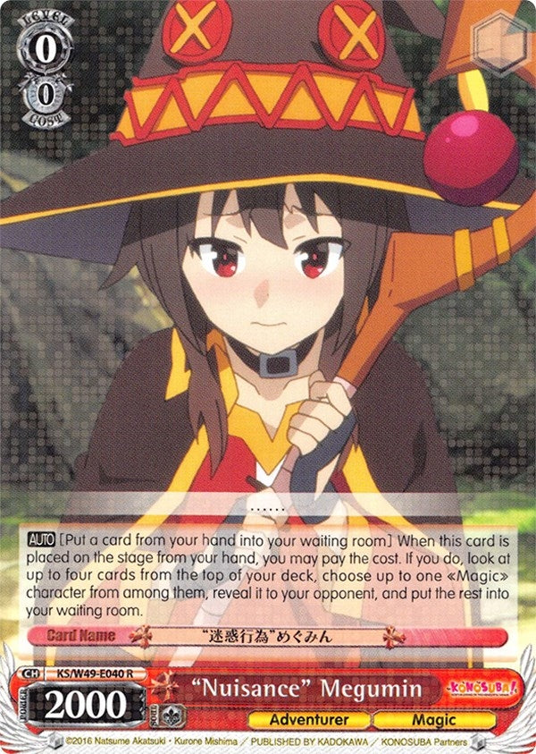 ’Nuisance’ Megumin (49040) [KS/W49] - Weiss Schwarz Single