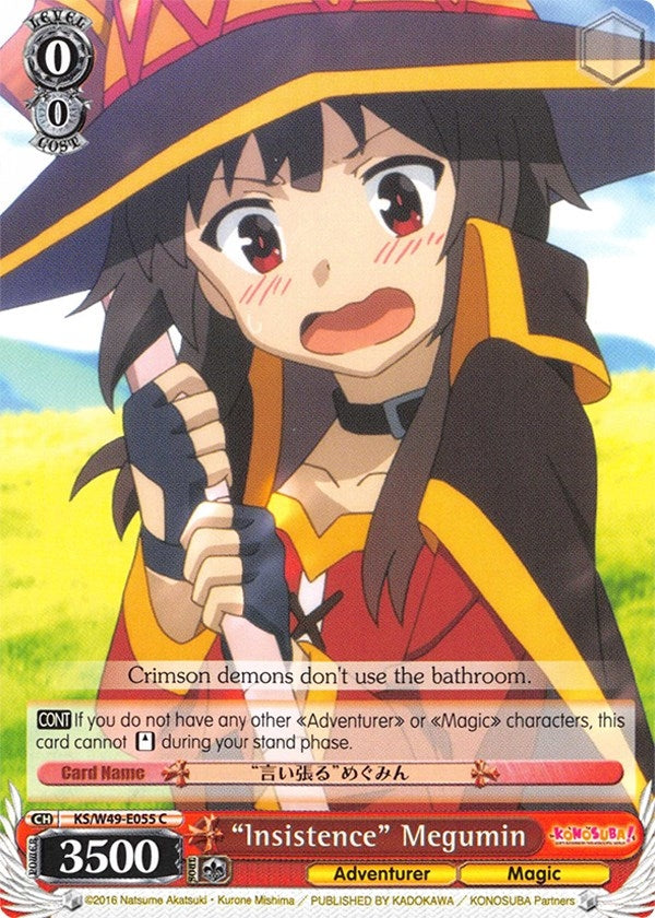 ’Insistence’ Megumin (49055) [KS/W49] - Weiss Schwarz Single