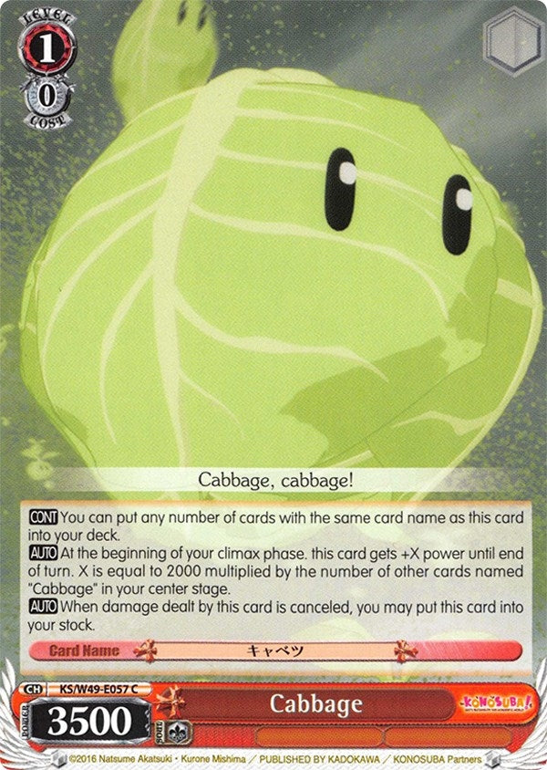 Cabbage (49057) [KS/W49] - Weiss Schwarz Single