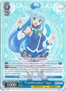 ’Troublemaker’ Aqua (RRR) (49071) [KS/W49] - Weiss Schwarz Single