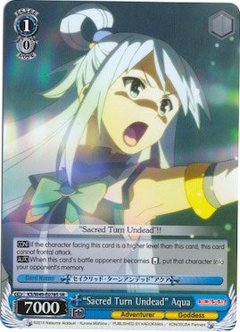 ’Sacred Turn Undead’ Aqua (SR) (49078) [KS/W49] - Weiss Schwarz Single