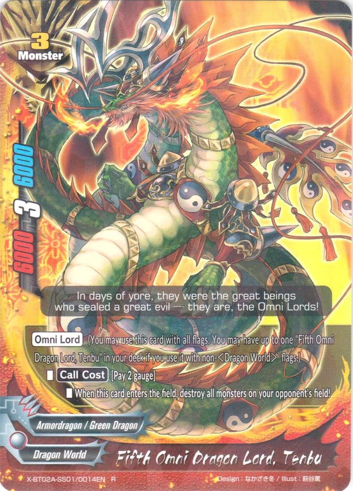 Fifth Omni Dragon Lord Tenbu (2010014) [X-BT02A] - Future Card BuddyFight Single