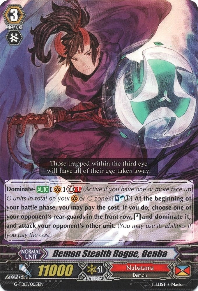 Demon Stealth Rogue Genba (13003) [G-TD13] - Cardfight Vanguard Single