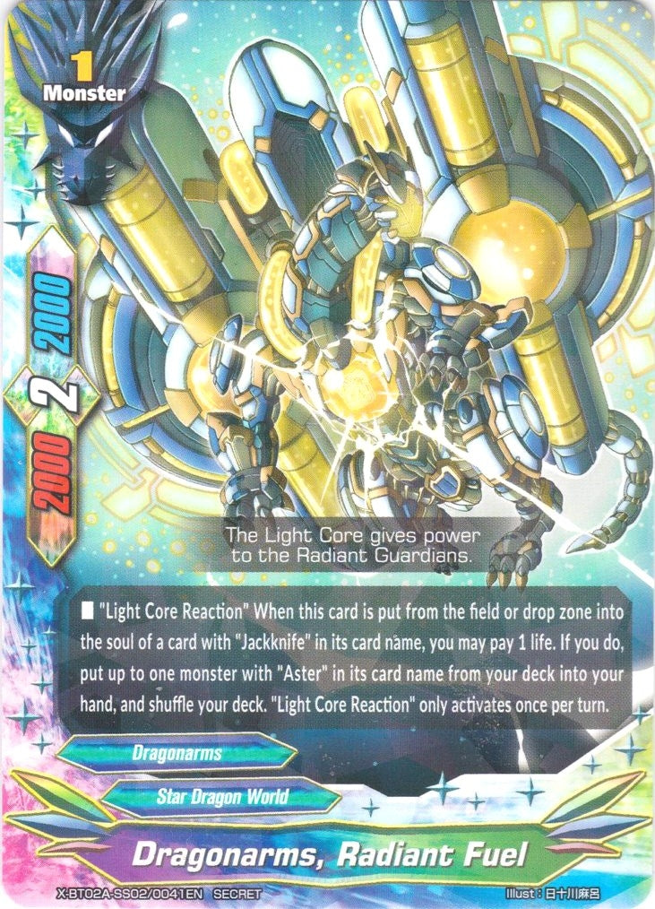 Dragonarms Radiant Fuel (Secret R Foil) (2020041) [X-BT02A] - Future Card BuddyFight Single
