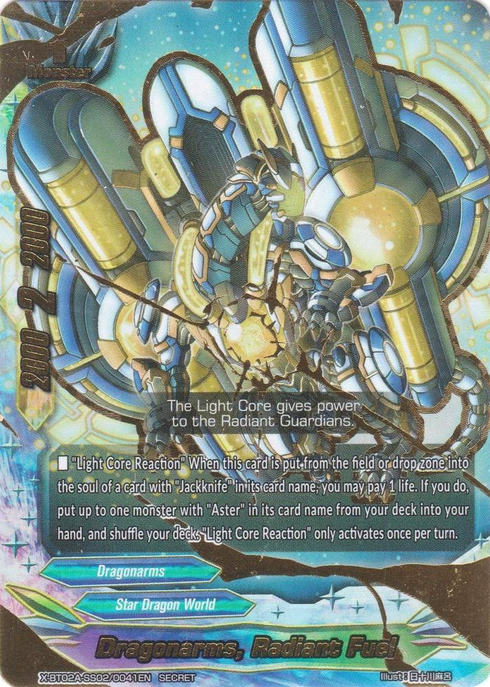 Dragonarms Radiant Fuel (Secret RRR Foil) (2020041) [X-BT02A] - Future Card BuddyFight Single