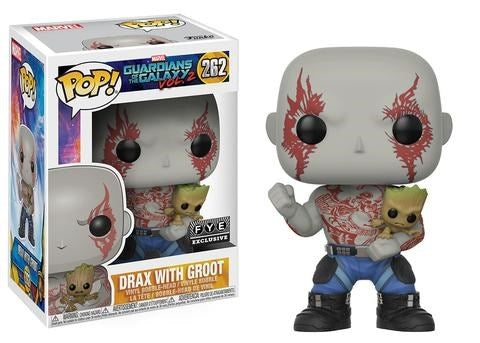 Guardians of the Galaxy Vol. 2: Drax with Groot (FYE Exclusive) (262) [POP!] - Funko Sealed