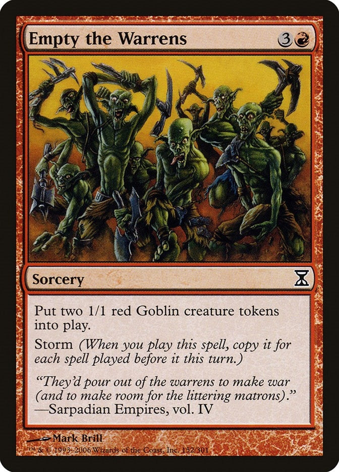 Empty the Warrens (152) [TSP] - MTG Single