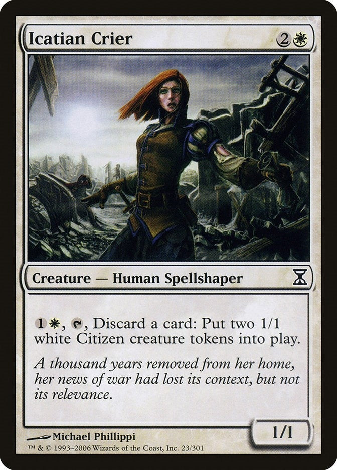 Icatian Crier (23) [TSP] - MTG Single