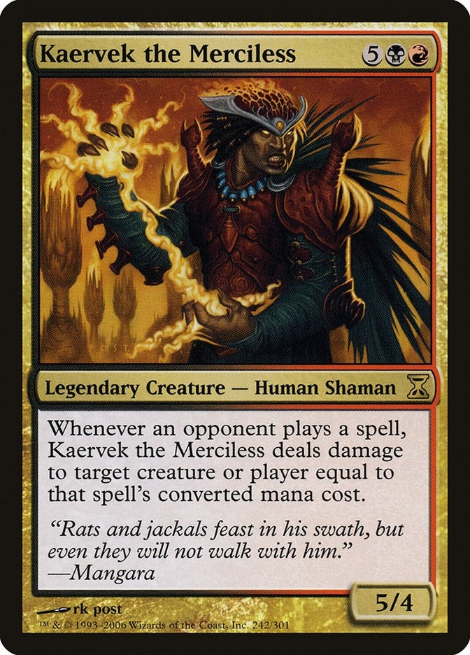 Kaervek the Merciless (242) [TSP] - MTG Single