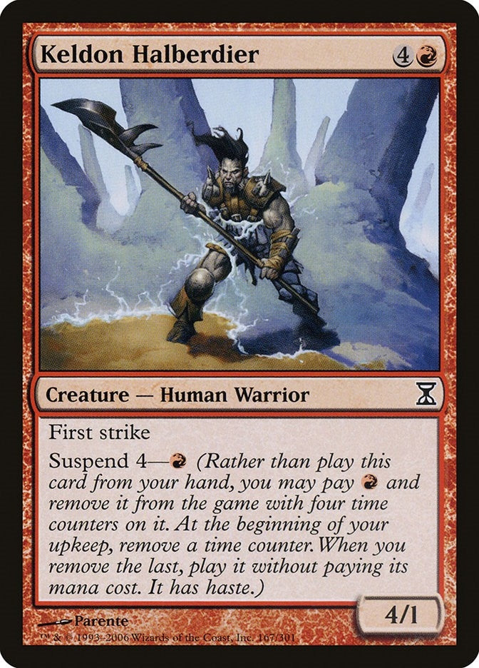 Keldon Halberdier (167) [TSP] - MTG Single