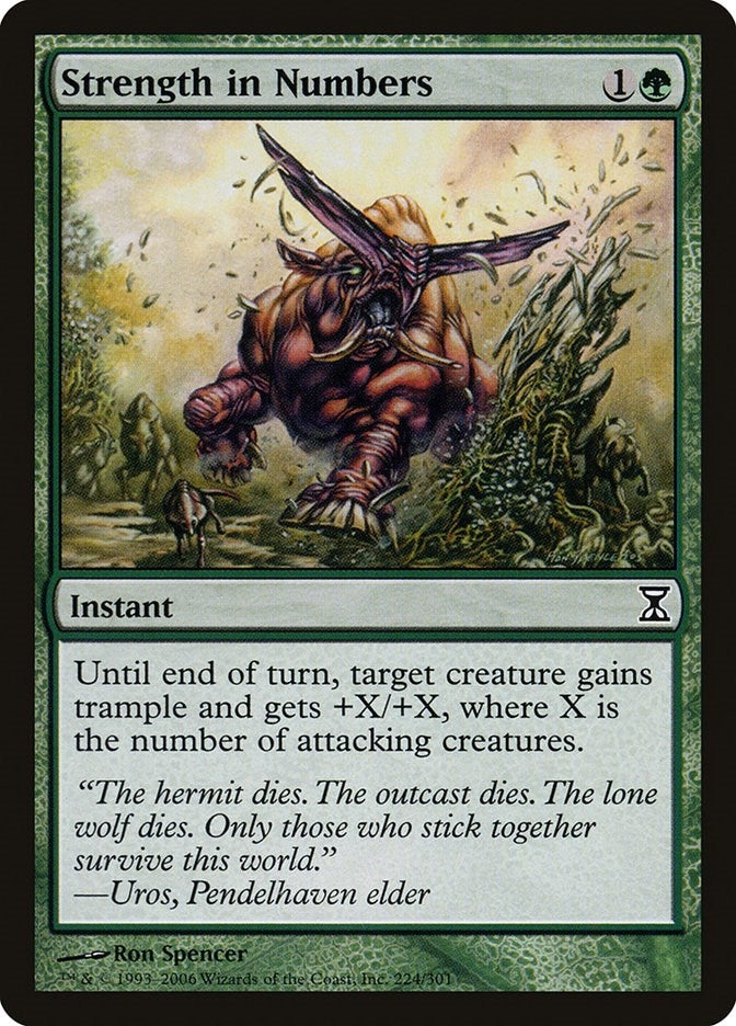 Strength in Numbers (224) [TSP] - MTG Single