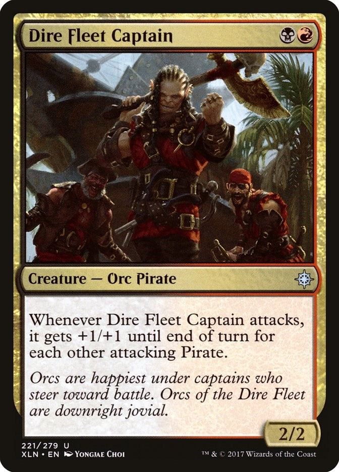 Dire Fleet Captain (221) [XLN] - MTG Single