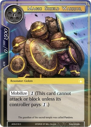 Magic Shield Warrior (16) [ACNS] - Force of Will Single