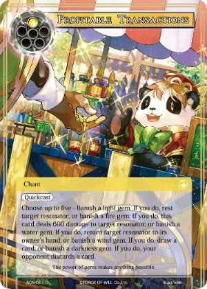 Profitable Transactions (21) [ACNS] - Force of Will Single