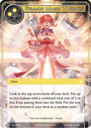 Summon Magic Warriors (25) [ACNS] - Force of Will Single