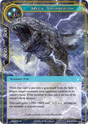 Mega Thunderfish (73) [ACNS] - Force of Will Single