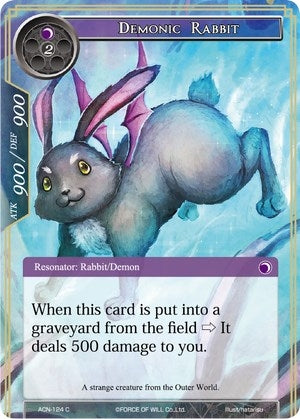 Demonic Rabbit (124) [ACNS] - Force of Will Single