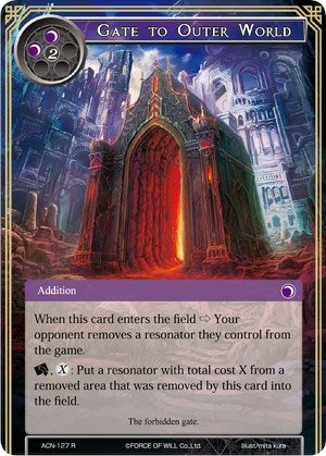 Gate to Outer World (127) [ACNS] - Force of Will Single
