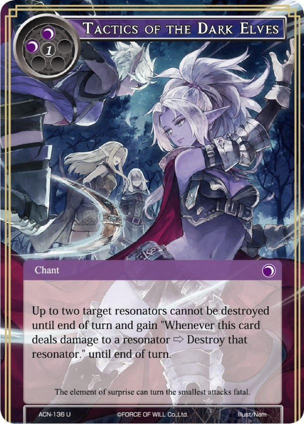 Tactics of the Dark Elves (136) [ACNS] - Force of Will Single