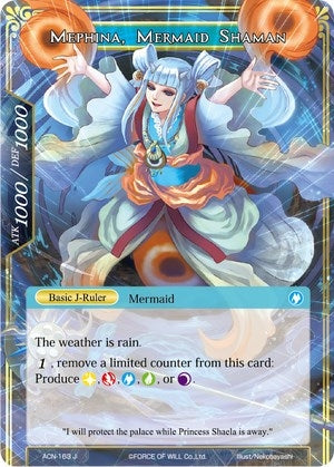 Mephina Mermaid Shaman (163) [ACNS] - Force of Will Single